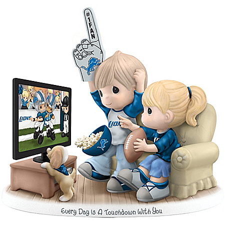 Every Day Is A Touchdown With You Collectible Detroit Lions Figurine