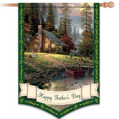 Buy Thomas Kinkade Happy Father's Day Decorative Flag