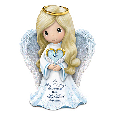 Precious Moments Memories Of Love Guardian Angel Figurine: Hamilton Collection