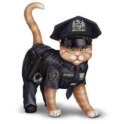 Buy Paw & Order Police Cat Figurine