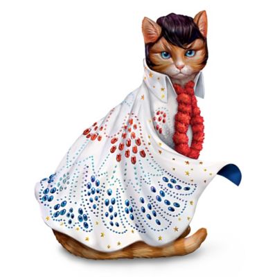 Buy Heartbreak Furr-tel Elvis Presley-Inspired Cat Figurine