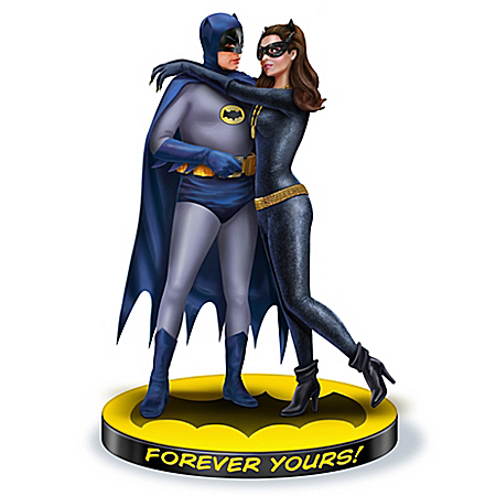 WARNER BROS. Forever Yours: BATMAN and CATWOMAN Hand-Painted Sculpture