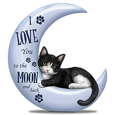 Blake Jensen I Love You To The Moon And Back Cat Figurine