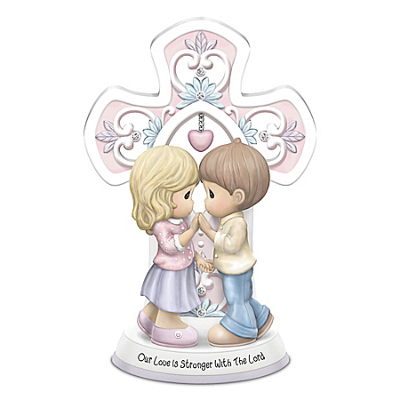 Precious Moments Our Love Is Stronger With The Lord Religious Figurine