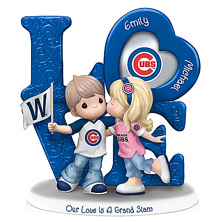 Precious Moments Chicago Cubs Personalized LOVE Figurine with 2 Names