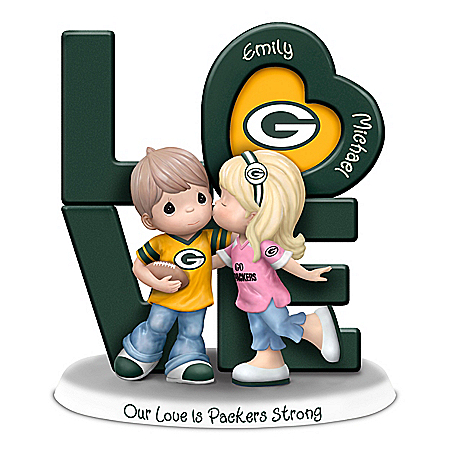 Our Love Is Packers Strong Personalized NFL Figurine