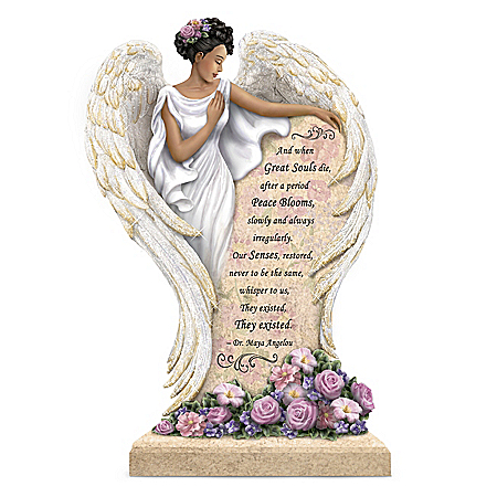 Dr. Maya Angelou In Loving Memory Angel Sculpture