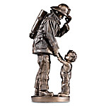 Buy A Gentle And Honorable Courage Cold-Cast Bronze Firefighter Sculpture