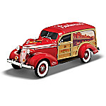 Buy King Of Cool Hand-Painted Budweiser 1937 Studebaker Woody Wagon Sculpture