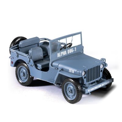 Buy 1:18-Scale 1941 Willys Diecast WWII Blue Military Jeep