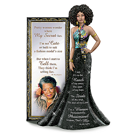 Dr. Maya Angelou I Am Phenomenal Hand-Painted Figurine