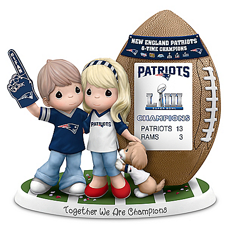 Super Bowl LIII Champions Patriots Couple Figurine