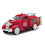 Buy 1:25-Scale 1936 Dodge Fire Pumper Diecast Truck Coin Bank With Chrome-Colored Grille, Ladder & Trim