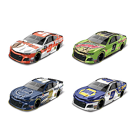 Chase Elliott 2019 1:64-Scale Diecast Car Set With Display