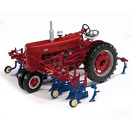 1:16-Scale Farmall 400 Diecast Tractor With Cultivator