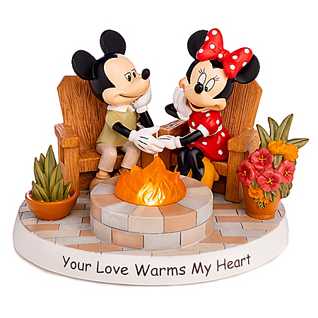 Disney Your Love Warms My Heart Illuminated Figurine