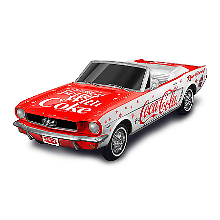1:18-Scale 1964 Ford Mustang Sculpture With COCA-COLA Logos