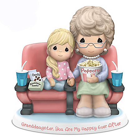 Precious Moments Grandmother And Granddaughter Figurine