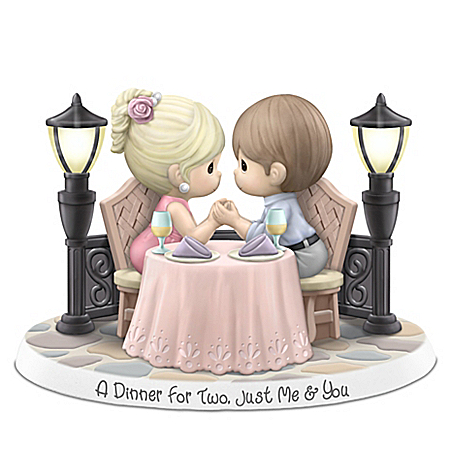 Precious Moments A Dinner For Two Illuminated Figurine
