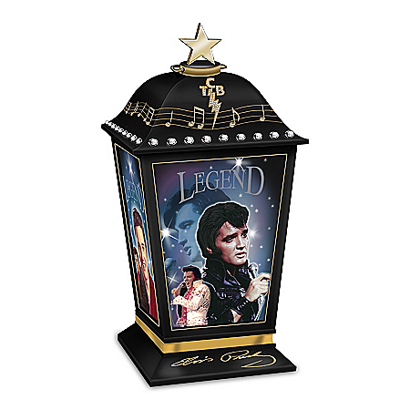 Elvis Presley The Legend Illuminated Lantern With Photos