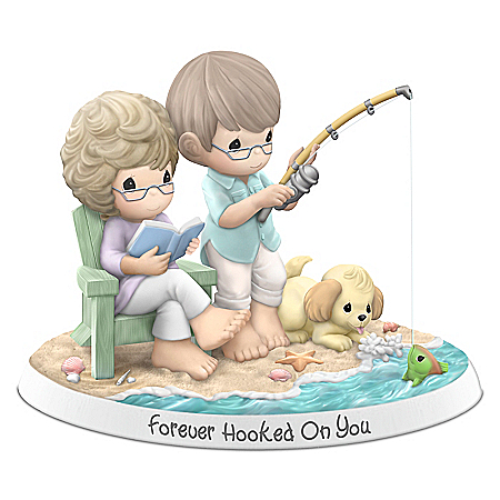 Precious Moments Forever Hooked On You Porcelain Figurine