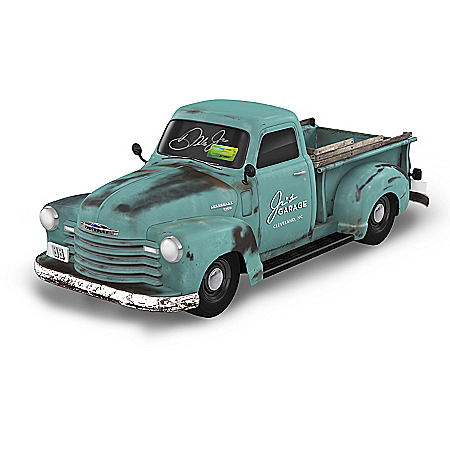 Dale Jr. Autographed 1:18-Scale 1949 Chevy Truck Sculpture