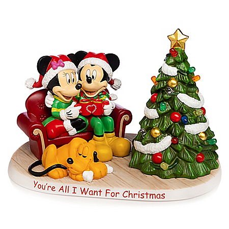 Disney’s Mickey Mouse & Minnie Mouse Christmas Figurine