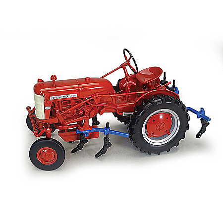1:16-Scale Farmall 560 Cub Diecast Tractor And Cultivator
