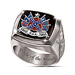 Civil War Commemorative Men's Sterling Silver Ring