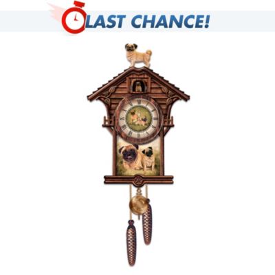 Dogs Make A House A Home Cuckoo Clock: Collectible Dog Lover Gift