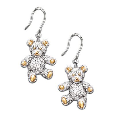 I Love You Beary Much Teddy Bear Earrings