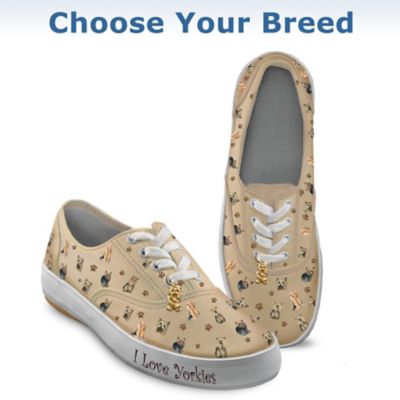 Choose Your Breed Dog Art Women's Sneakers: Playful Pups