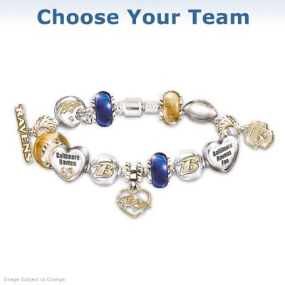 Go Team! #1 Fan Charm Bracelet