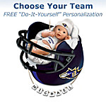 Buy Officially Licensed NFL Personalized Baby's First Christmas Ornament