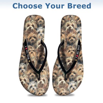 I Love My Dog Women's Flip Flops