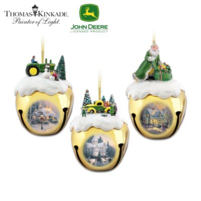 John Deere & Thomas Kinkade Sleigh Bell Ornament Set: Set Two