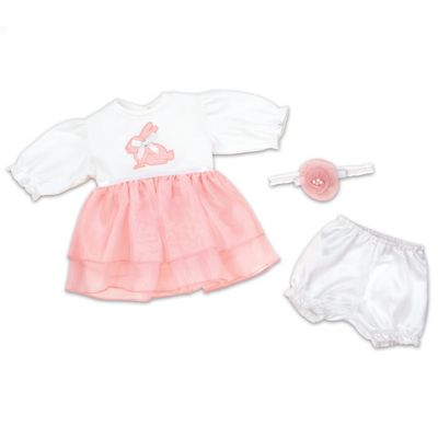 Buy Hopping Into Spring Baby Doll Accessory Set With Embroidered Bunny