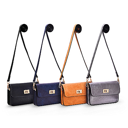 Crossbody Handbag With Cell Phone Window: Choose Your Color