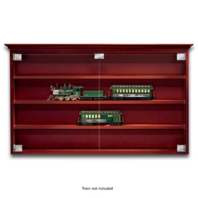 Bridgeport Train Display Wood Cabinet