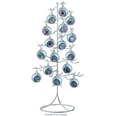 Silver Wire Ornament Tree Display