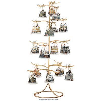Gold Wire Ornament Tree Display