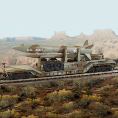 Center-Depressed Flat Car - Olive