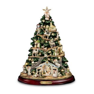 Collectible Irish Nativity Scene Tabletop Tree