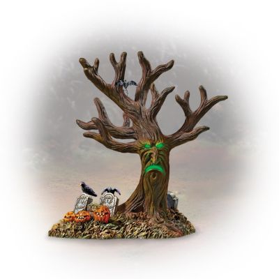 Haunted Tree Halloween Village Accessory