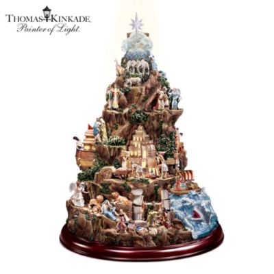 Thomas Kinkade Beloved Bible Stories Illuminated Tabletop Sculpture - Religious Home Decor
