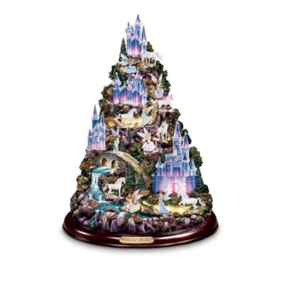 Mimi Jobe Enchanted Mountain Illuminated Tabletop Sculpture - Unique Fantasy Home Decor