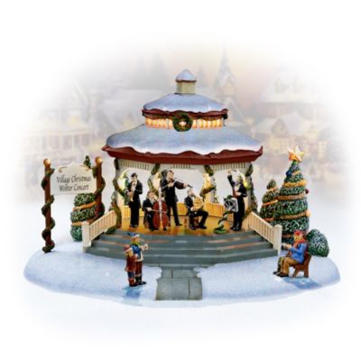 Thomas Kinkade Musical Holiday Concert Accessory Figurine Set