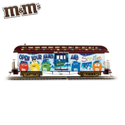 M&Ms Open Your Hand And Smile HO-Scale Train Car