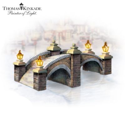 Buy Thomas Kinkade Cobblestone Brook Bridge Illuminated Village Accessory