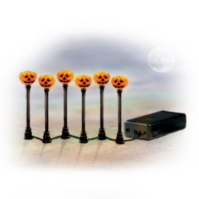 Ghoulish Glow Halloween Village Accessory Light Set